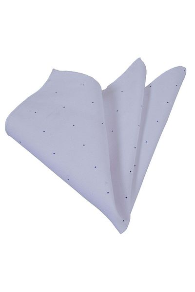 Exve Exclusive Batista cu rever de buzunar din bumbac cu buline bleumarin pe Oxford alb