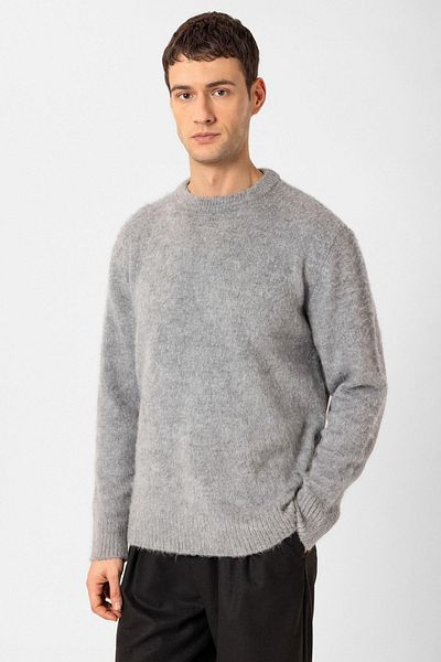 Antioch Men's Gray Wool Look Sweater