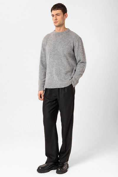 Antioch Men's Gray Wool Look Sweater