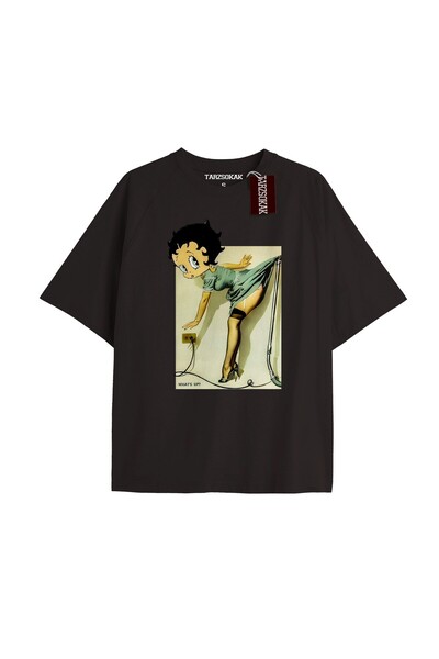 TIMESWASTINGIRL Y2k بيتي بوب تي شيرت