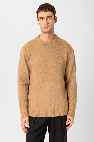Antioch Light Brown Wool Look Men's Sweater