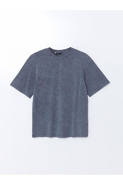 LC Waikiki Tricou bărbătesc din bumbac pieptănat cu mânecă scurtă și cu gâtul turnat XSIDE