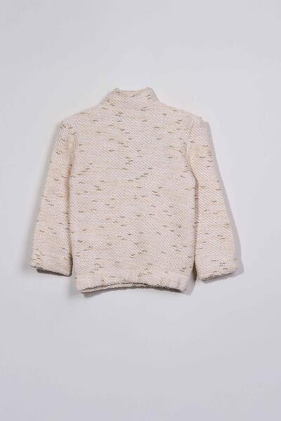 LUESS Κοριτσίστικη κρεμ μπλούζα με φερμουάρ - 2-3 και 8-9 ετών