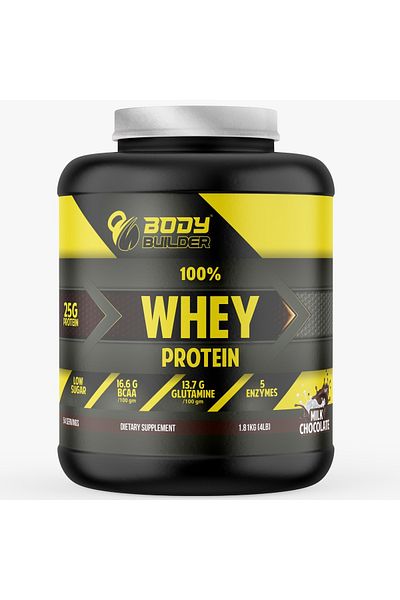 Body Builder Whey Protein, Milk Chocolate, 4 LB