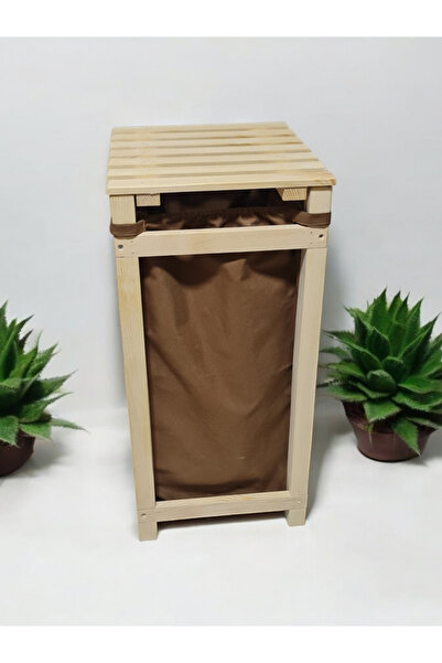 aryawoodcraft Doğal Ahşap Banyo Kirli Sepeti Çamaşırlık Çocuk Oyuncak Sepeti