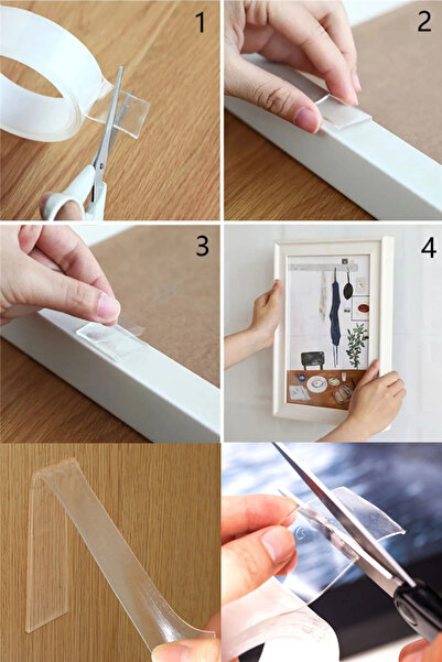 iKONYA Çift Taraflı Nano Teknolojili Süper Güçlü Bant 3 Metre İz Bırakmayan Ş...