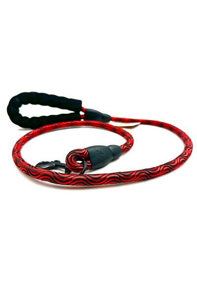 Tasma Market Kırmızı Büyük Irk Köpek Boyun Gezdirme Tasması Seti