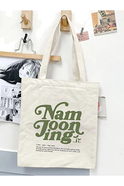 Cemira Bts Namjooning Design Raw Cloth Tote Bag, Pinterest Bag
