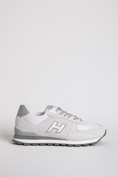 Hammer Jack Ανδρικά αθλητικά παπούτσια Comfort Sneaker Real Leather Hj Peru 19250m Λευκό/γκρι