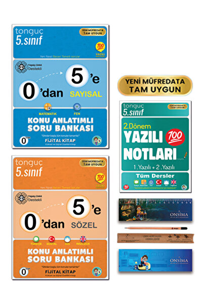 Tonguç Yayınları 5. Sınıf 0 dan 5 e Konu Anlatımlı Soru Bankası - 2. Dönem Ya...
