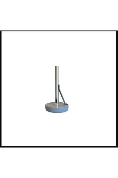 esdekor Gray Aluminum Kitchen Towel Holder - Counter Top, Plastic 1 Piece