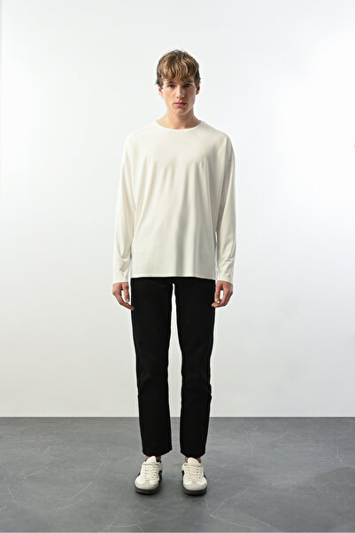 İLKCET MODA Erkek Modal Kumaş Mevsimlik Oversize Sweatshirt