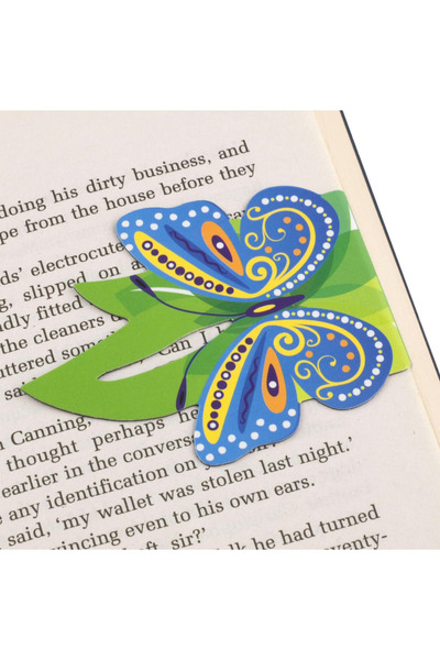 Thinking Gifts Linemarker 2-Piece Magnetic Bookmark - Butterfly