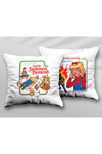 ART HEDİYE ستيفن رودس بيروكينسيس - طقم وسائد مطبوع قابل للغسل مكون من قطعتين