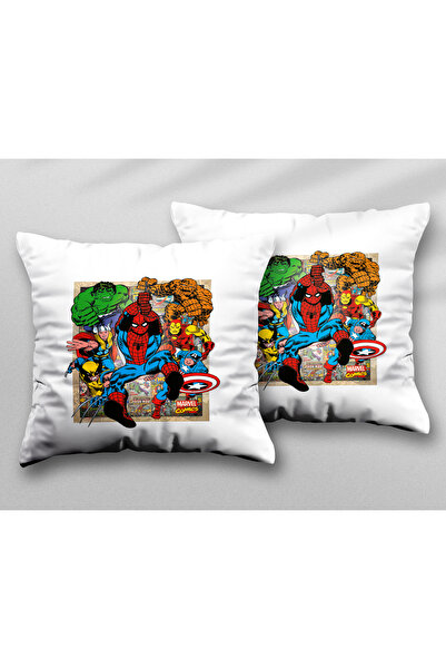 ART HEDİYE Captain America Marvel Spiderman Două bucăți două fețe de pernă la...