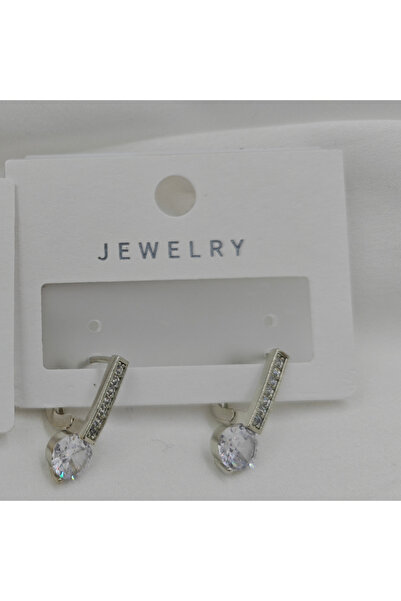 Srctech Beyaz Zirkon Taşlı Kadın Küpe