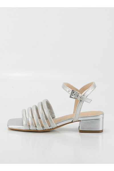 CLARKS Seren25 Part Silver Metallic FORMAL WOMEN SANDALS