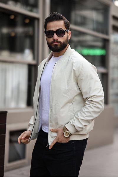 LOES MOMENT New Season Men's College Model Leather Jacket