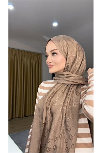 Pull Scarfs Tozlu Kahve - Monogram Desen