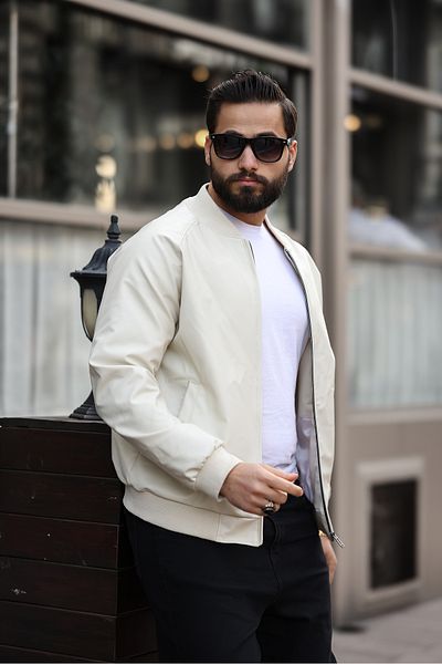 LOES MOMENT New Season Men's College Model Leather Jacket