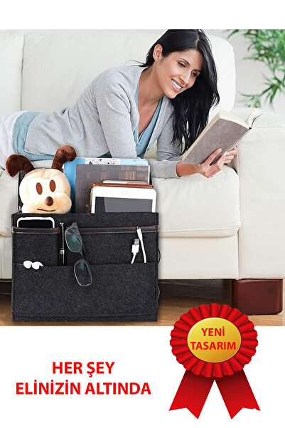 UYDEE Kumandalık Koltuk Kenarı Organizer Yan Sehpa  Koltuk Kenarı Düzenleyici...