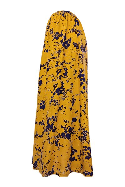 modayiğit Büyük beden kadın etek sarı siyah