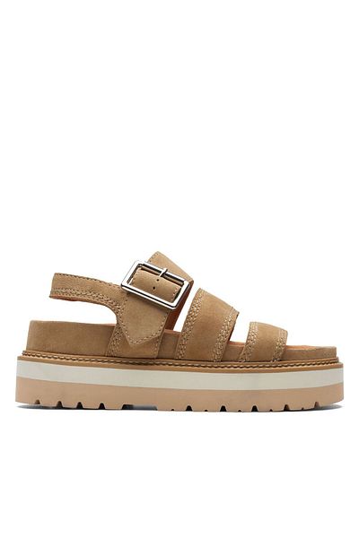 CLARKS Orianna Over Dark Sand CASUAL WOMEN SANDALS