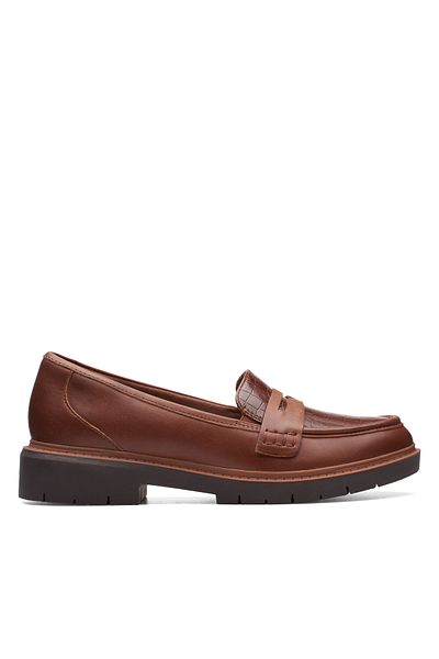 CLARKS Westlynn Ayla Tan Leather CASUAL WOMEN SHOES