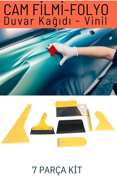 Transformacion Kit de aplicare pentru folie și folie de sticlă 7 bucăți Kit de aplicare pentru tapet de vinil 422607