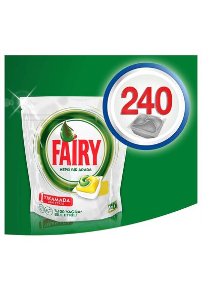 Fairy أقراص منظف غسالة الأطباق الكل في واحد، 60 غسلة، 4 أقراص