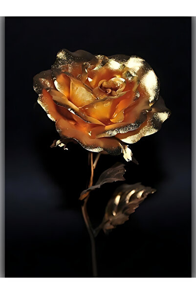 rkmstore Sonsuzluk Gülü Hediyelik Gül Gold Renk Ev Dekor  Sevgiliye Hediye Anneler Günü Hediyesi Solmayan Gül