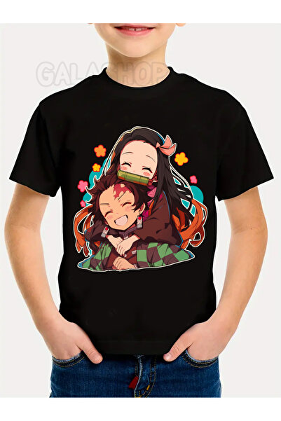 GALASHOP Demon Slayer pamuklu %100 Çocuk Tişört