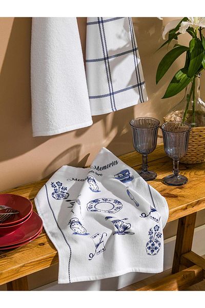 LC Waikiki LCW HOME Printed Drying Cloth 3-Pack 40x50 Cm
