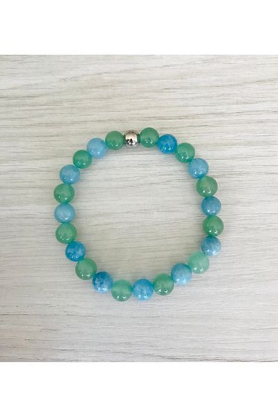MK tasarım Aventurine Blue Quartz Bracelet - Its Own Color, Not Paint Mkt56002