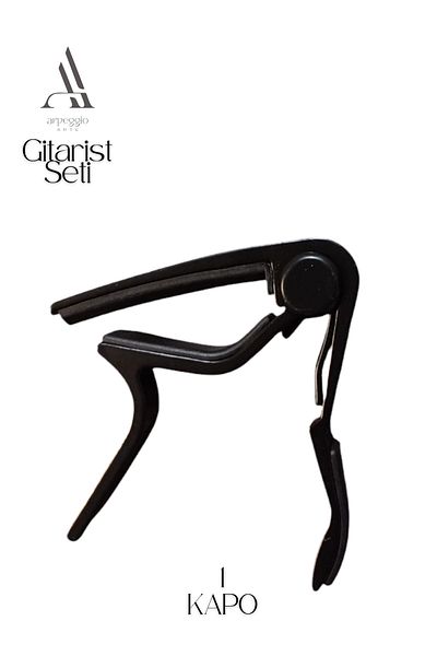 miletus Guitarist Set - Capo, Plectrums, Auger, Plectrums Magazine, Plectrums Keychain, Shoulder Strap, Strap Lock