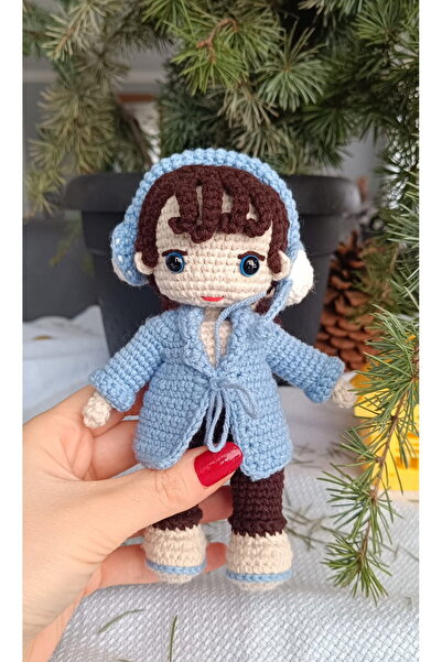 NGA's Uyku Arkadaşı Oyuncak Erkek Bebek Amigurimi Örgü Organik