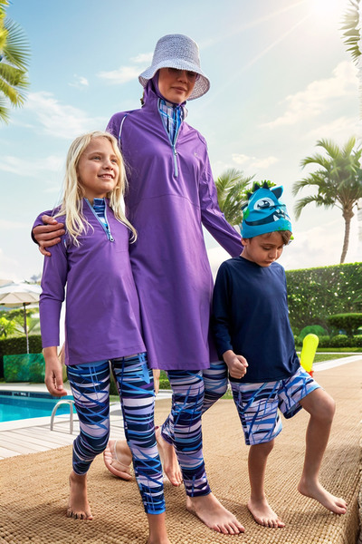 Marina Paraşüt Mor Kız Çocuk Mayo K2405