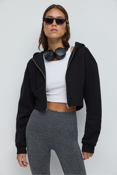 No Matter What Zippered Hooded Sweatshirt