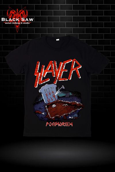 Valens Slayer Postmortem Thrash Metal Band Tshirt