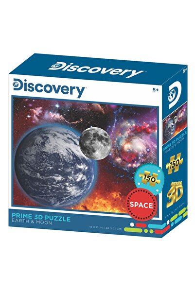 Prime 3D Discovery Dünya ve Ay Puzzle 150 Parça 10884