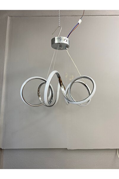 Zeya Lighting Yüksek Aydınlatmalı Kuğu Model krom kaplama sarkıt modern 3 renk led avize