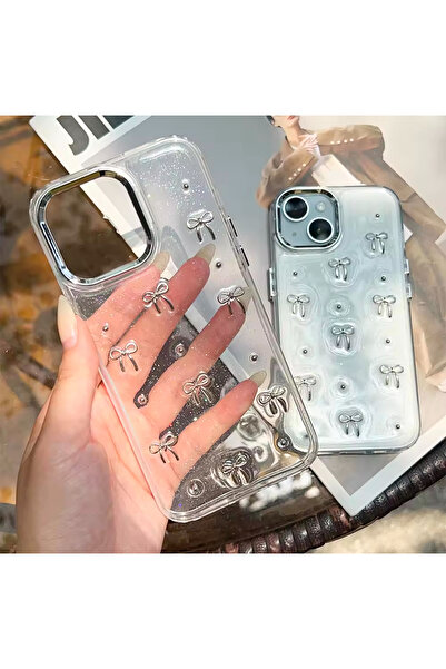 Go Aksesuar جراب هاتف شفاف من الإيبوكسي بتصميم قوس صغير متوافق مع أجهزة iPhone 13 - 14 - 15 من Apple