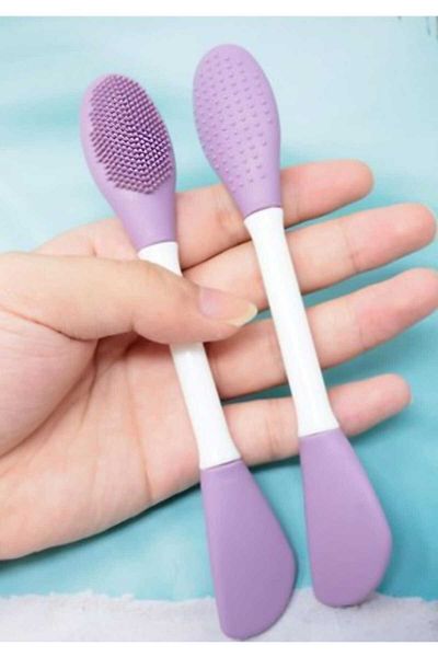 SEVRU 2 Pcs Silicone Brush - Face & Makeup Removal, Cream Mask Applying Brush