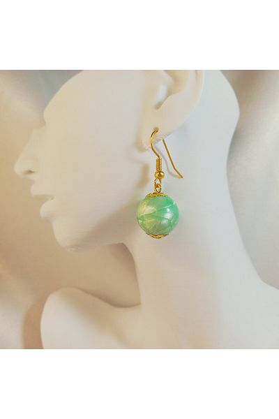Crystal Atelier Pearlescent Special Designed Bead Dangle Women's Earrings