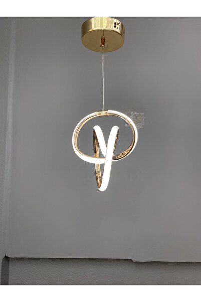 Zeya Lighting Yüksek Aydınlatmalı imza Model Gold kaplama sarkıt modern 3 ren...