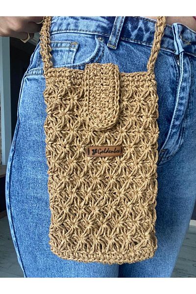 ASYACEPSTORE Mobile Phone Bag (straw bag)