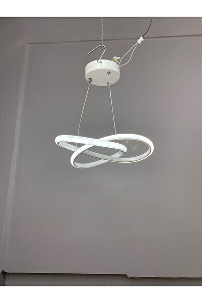 Genel Markalar Yüksek Aydınlatmalı kardelen model beyaz gövde rengi  sarkıt modern 3 renk led avize