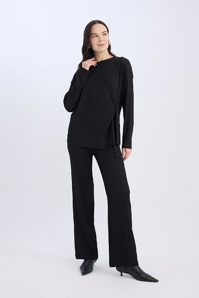 DeFacto Wickelhose, weites Bein, weites, weites Bein, flexible Taille, C0200AX25SP
