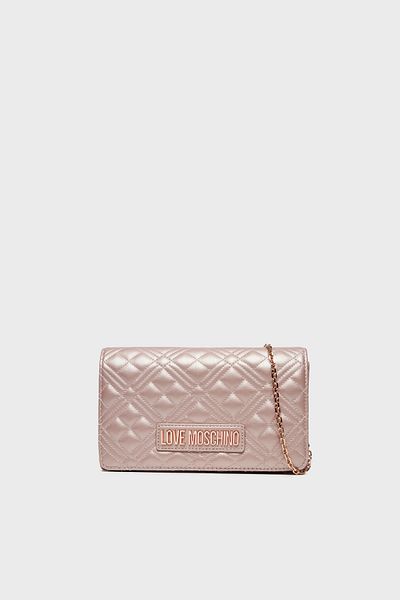 Love Moschino حقيبة يد بحزام سلسلة مبطنة لامعة JC4079PP1MLA197A