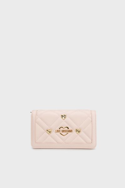 Love Moschino Detachable Chain & Quilted Portfolio Wallet - Jc5653Pp1Mli0601